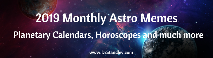 2019 Monthly Astro Memes on DrStandley.com