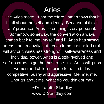 Aries Astro Meme on DrStandley.com - Click and Share!