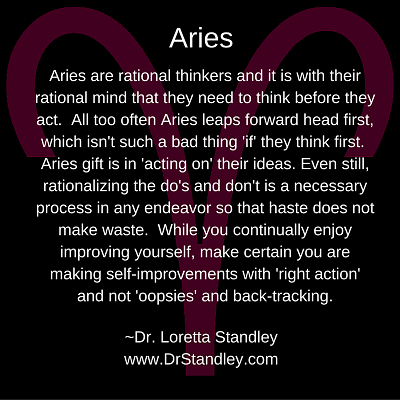 Aries Astro Meme on DrStandley.com - Click and Share!