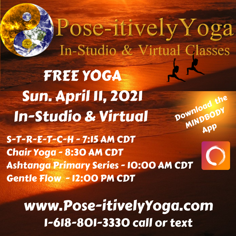 Take LIVE classes with Pose-itively Yoga anywhere in the world - Purely and Pose-itively Yoga