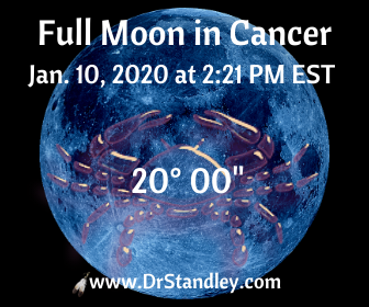 Full Moon in Cancer on January 10, 2020 on DrStandley.com