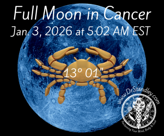 Full Moon in Cancer at 13 degrees 01 minute on DrStandley.com