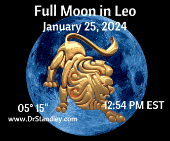 Full Moon in Leo January 25, 2024 on DrStandley.com