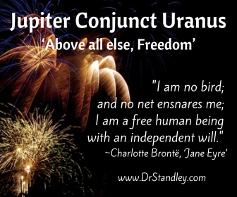 Jupiter Conjunct Uranus on April 20, 2024 on DrStandley.com