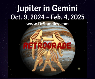 Jupiter in Gemini Retrograde from October 9, 2024 until February 4, 2025 on DrStandley.com