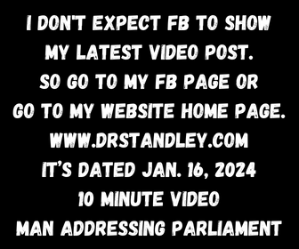 Man addresses parliament on January 16, 2024 on DrStandley.com