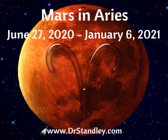 Mars in Aries from June 27, 2020 until January 6, 2021 on DrStandley.com