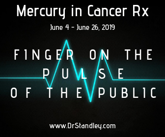 Mercury in Cancer has its finger on the pulse of the public