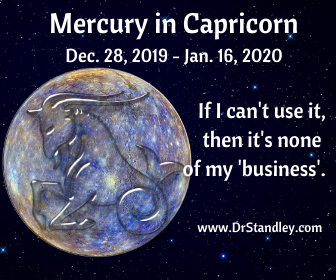 Mercury in Capricorn 2019 on DrStandley.com