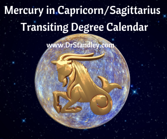Mercury in Capricorn Transiting Degree Calendar on DrStandley.com