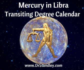 Mercury in Libra Transiting Degree Calendar on DrStandley.com