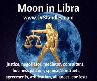 The Moon moving through the signs on DrStandley.com