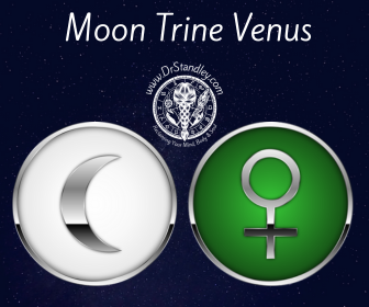 Moon trine Venus reveals attractiveness and gentleness in the personality that can help an individual socially, if they let it. Moon trine Venus on DrStandley.com