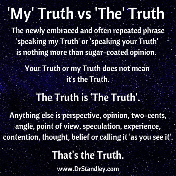 The Truth is The Truth on DrStandley.com