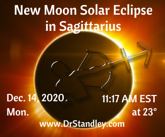 The New Moon in Sagittarius at 23 degrees on DrStandley.com