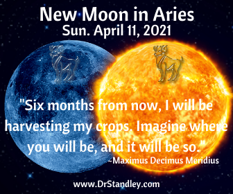 New Moon in Aries 2021 on DrStandley.com