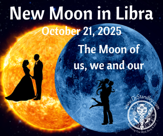 New Moon in Libra on October 21, 2025 at 28 degrees 22 minutes on DrStandley.com