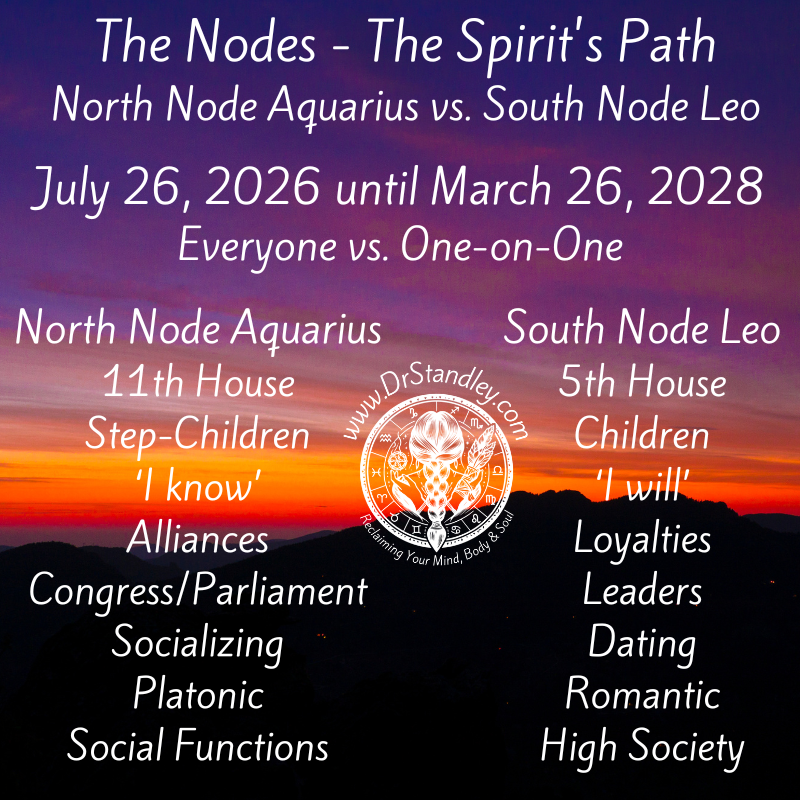 The North Node in Aquarius and the South Node in Leo on DrStandley.com