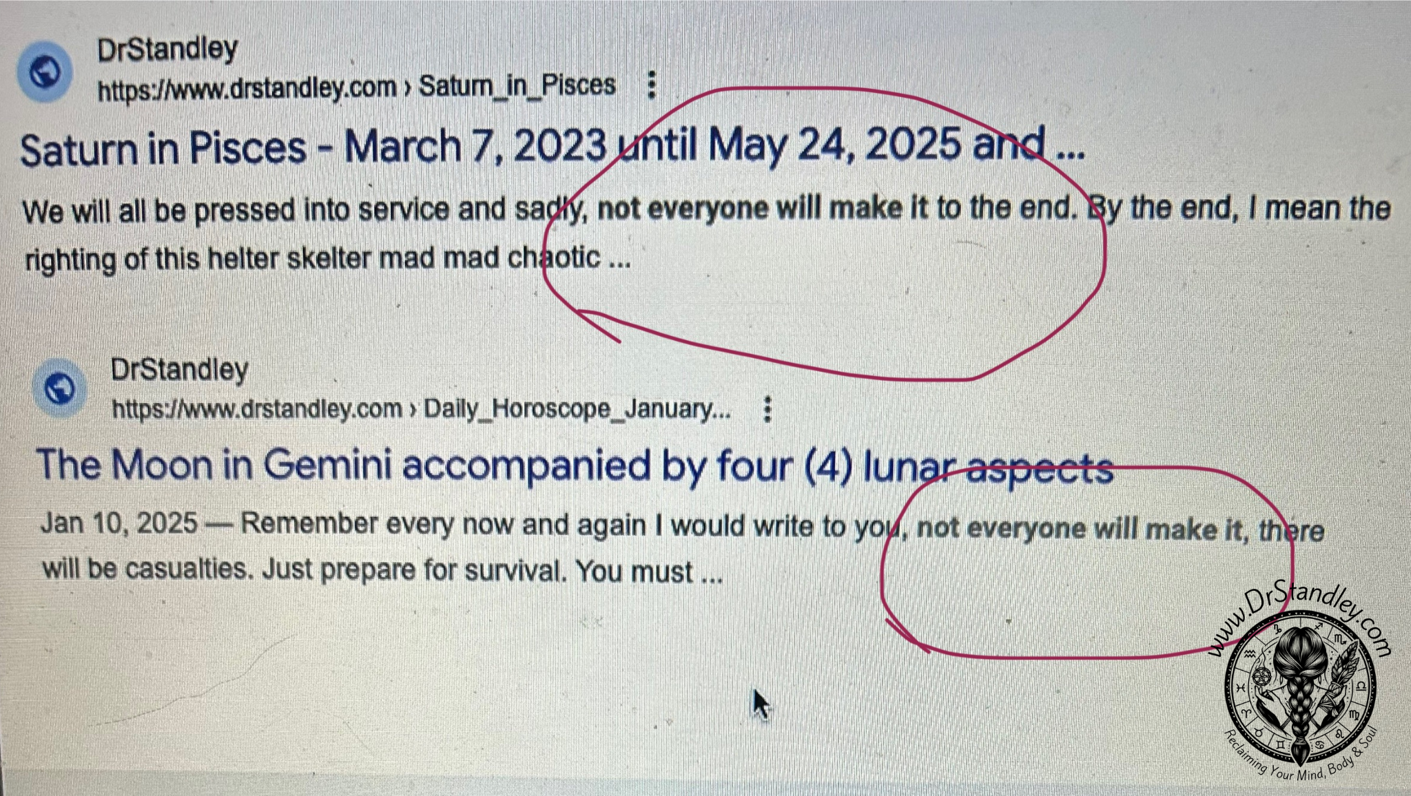 Not everyone will make it to the end on DrStandley.com