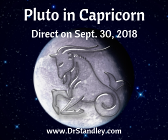 Pluto in Capricorn turns Direct on DrStandley.com