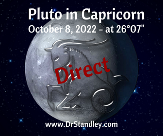 Pluto in Capricorn Direct 2022 on DrStandley.com