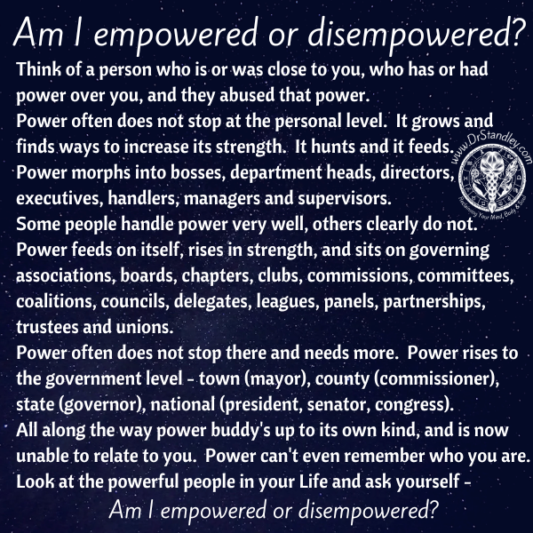 Power or Empowered on DrStandley.com