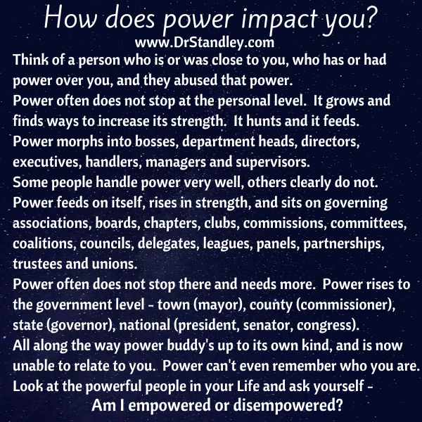 Power or Empowered on DrStandley.com