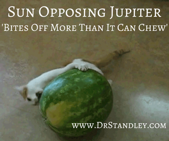 Sun opposing Jupiter on DrStandley.com