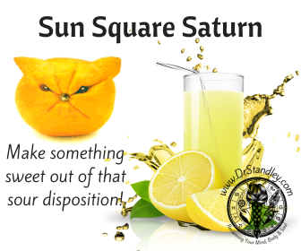 Sun Square Saturn Sour Disposition on DrStandley.com