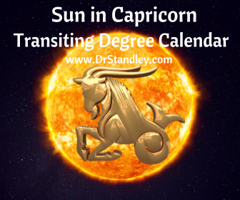 The Sun in Capricorn Transiting Degree Calendar on DrStandley.com