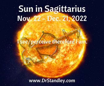 Sun in Sagittarius from November 22 until December 21, 2022 on DrStandley.com