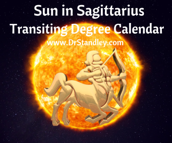 Sun in Sagittarius Transiting Degree Calendar on DrStandley.com