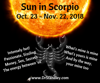 Sun in Scorpio 2018 on DrStandley.com