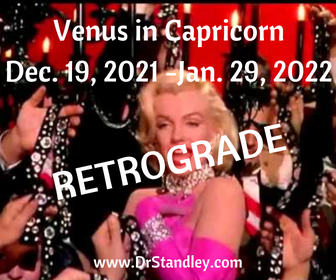 Venus in Capricorn Retrograde Dec. 19, 2021 - Jan. 29, 2022 on DrStandley.com