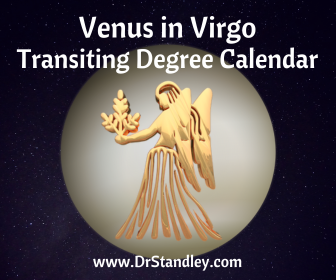Venus in Virgo Transiting Degree Calendar on DrStandley.com